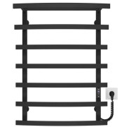 Электрический полотенцесушитель Deffi Lotos П7 400х800 правое подключение JD04 черный A.LO.80.40.7.E.B.R.2