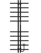 Электрический полотенцесушитель Deffi Gray П10 60х1450 правое подключение JD03 черный A.GY.145.6.10.E.B.R.1