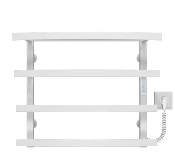 Электрический полотенцесушитель Deffi Lotos П4 400х500 правое подключение WD04 белый A.LO.50.40.4.E.W.R.4