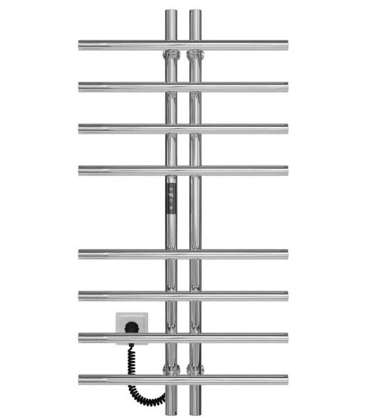 Електрична сушарка для рушників Deffi Gray П8 60х1000 ліве підключення JD03 хром A.GY.100.6.8.E.C.L.1
