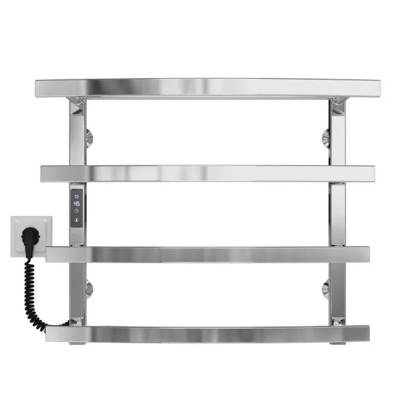 Електрична сушарка для рушників Deffi Lotos П4 500х500 ліве підключення JD04 хром A.LO.50.50.4.E.C.L.2