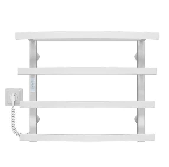 Електрична сушарка для рушників Deffi Lotos П4 500х500 ліве підключення WD04 білий A.LO.50.50.4.E.W.L.4