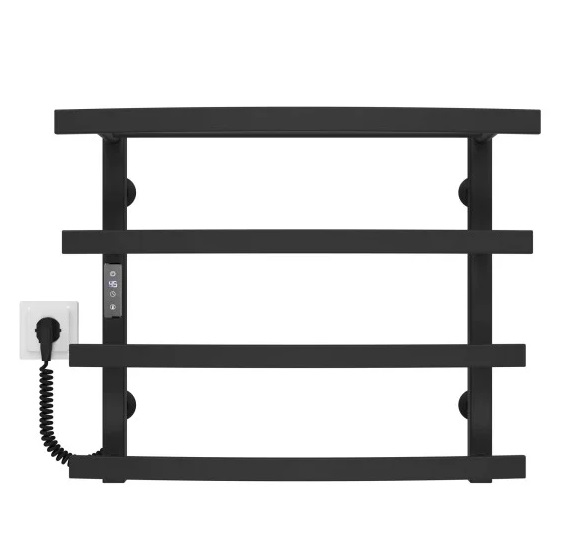 Електрична сушарка для рушників Deffi Lotos П4 500х500 ліве підключення JD04 A.LO.50.50.4.E.B.L.2