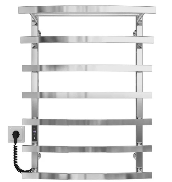 Електрична сушарка для рушників Deffi Lotos П7 500х800 ліве підключення JD04 хром A.LO.80.50.7.E.C.L.2