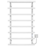 Электрический полотенцесушитель Deffi Lotos П8 500х1000 правое подключение WD04 белый A.LO.100.50.8.E.W.R.4