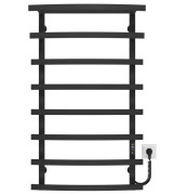 Электрический полотенцесушитель Deffi Lotos П8 400х1000 правое подключение JD04 черный A.LO.100.40.8.E.B.R.2