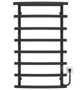 Электрический полотенцесушитель Deffi Lotos П8 500х1000 правое подключение JD04 черный A.LO.100.50.8.E.B.R.2