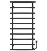 Електрична сушарка для рушників Deffi Lotos П10 400х1200 праве підключення JD04 чорний A.LO.120.40.10.E.B.R.2