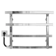 Электрический полотенцесушитель Deffi Lotos П4 500х500 левое подключение JD04 хром A.LO.50.50.4.E.C.L.2