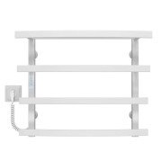 Електрична сушарка для рушників Deffi Lotos П4 500х500 ліве підключення WD04 білий A.LO.50.50.4.E.W.L.4