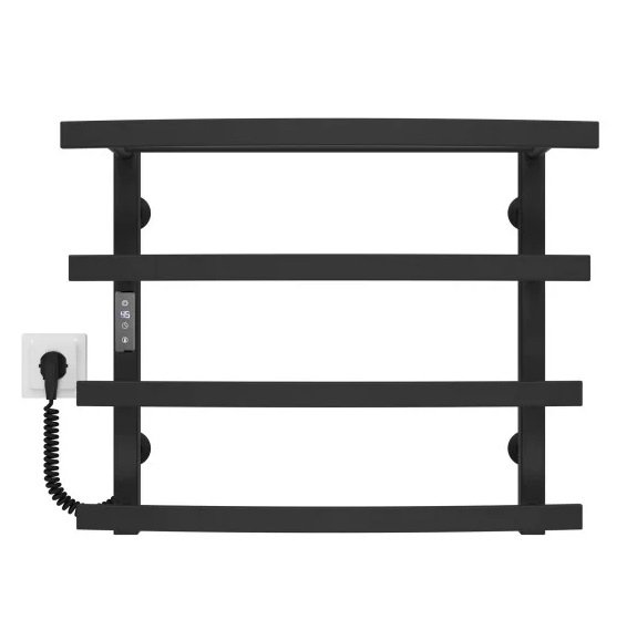 Електрична сушарка для рушників Deffi Lotos П4 500х500 ліве підключення JD04 A.LO.50.50.4.E.B.L.2