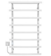 Электрический полотенцесушитель Deffi Lotos П8 400х1000 левое подключение WD04 белый A.LO.100.40.8.E.W.L.4