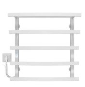 Електрична сушарка для рушників Deffi Lotos П5 500х600 ліве підключення WD04 білий A.LO.60.50.5.E.W.L.4