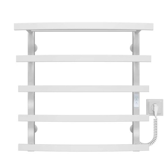 Электрический полотенцесушитель Deffi Lotos П5 500х600 правое подключение WD04 белый A.LO.60.50.5.E.W.R.4