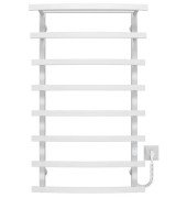 Электрический полотенцесушитель Deffi Lotos П8 400х1000 правое подключение WD04 белый A.LO.100.40.8.E.W.R.4