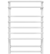 Полотенцесушитель водяной Deffi Lux П9 400х800 боковое правое подключение белый A.LU.80.40.9.W.C