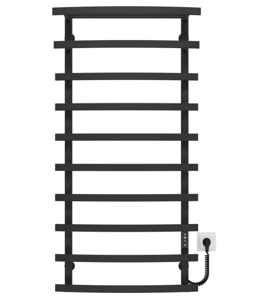 Електрична сушарка для рушників Deffi Lotos П10 500х1200 праве підключення JD04 чорний A.LO.120.50.10.E.B.R.2
