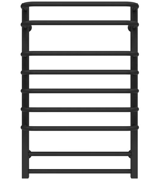 Сушка для рушників водяна Deffi Lux П9 400х800 бічне ліве підключення чорний A.LU.80.40.9.B.B