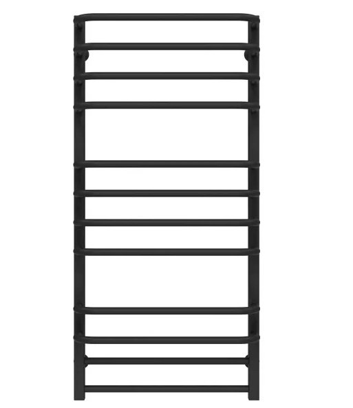 Сушка для рушників водяна Deffi Lux П12 400х1100 бічне ліве підключення чорний A.LU.110.40.12.B.B