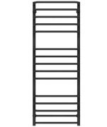 Полотенцесушитель водяной Deffi Lux П15 400х1400 нижнее подключение черный A.LU.140.40.15.B.A