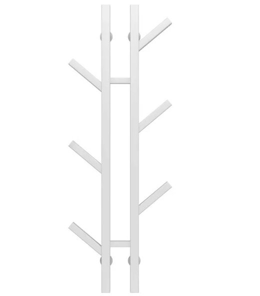 Полотенцесушитель водяной Deffi Sakura П6 100х1000 нижнее подключение белый A.SR.100.10.6.W.A