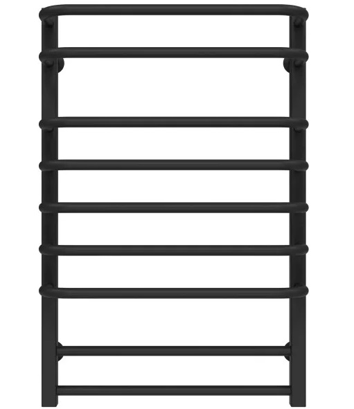 Сушка для рушників водяна Deffi Lux П9 500х800 бічне праве підключення чорний A.LU.80.50.9.B.C