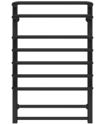 Полотенцесушитель водяной Deffi Lux П9 500х800 боковое правое подключение черный A.LU.80.50.9.B.C