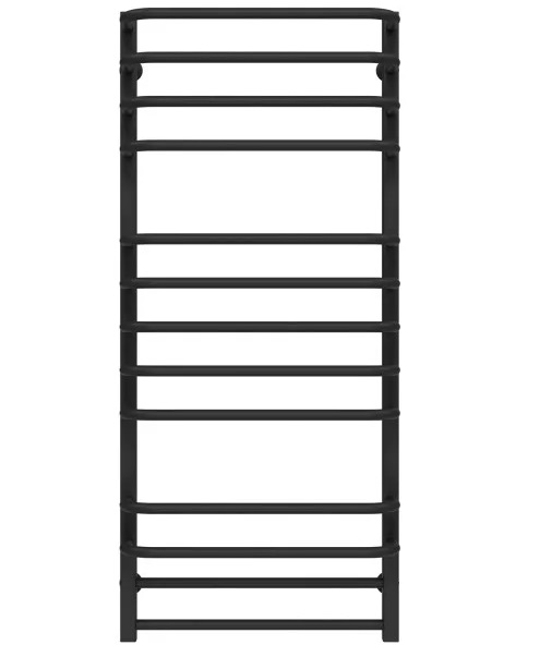 Полотенцесушитель водяной Deffi Lux П13 500х1200 боковое левое подключение черный A.LU.120.50.13.B.B