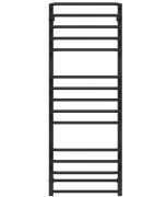 Полотенцесушитель водяной Deffi Lux П15 500х1400 нижнее подключение черный A.LU.140.50.15.B.A