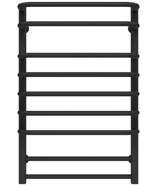 Полотенцесушитель водяной Deffi Lux П9 500х800 нижнее подключение черный A.LU.80.50.9.B.A