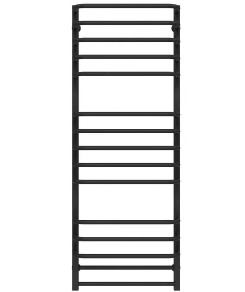 Полотенцесушитель водяной Deffi Lux П15 500х1400 нижнее подключение черный A.LU.140.50.15.B.A