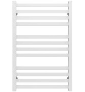 Полотенцесушитель водяной Deffi Magnus П12 500х800 нижнее подключение белый A.MA.80.50.12.W.A