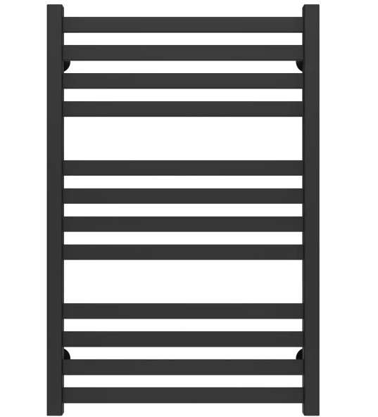 Сушка для рушників водяна Deffi Magnus П12 500х800 нижнє підключення чорний A.MA.80.50.12.B.A