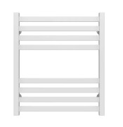 Полотенцесушитель водяной Deffi Magnus П8 500х600 боковое левое подключение белый A.MA.60.50.8.W.B