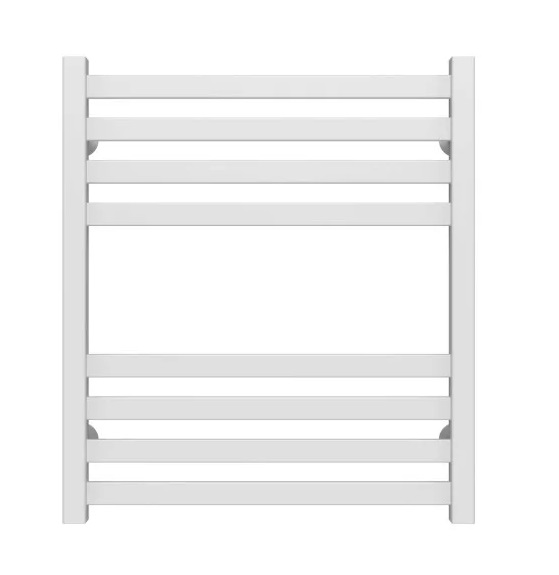 Полотенцесушитель водяной Deffi Magnus П8 500х600 боковое правое подключение белый A.MA.60.50.8.W.C