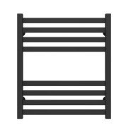 Полотенцесушитель водяной Deffi Magnus П8 500х600 боковое правое подключение черный A.MA.60.50.8.B.C