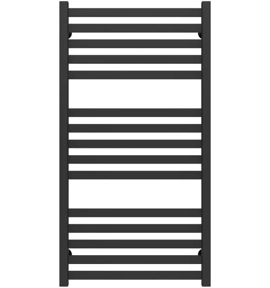 Полотенцесушитель водяной Deffi Magnus П15 500х1000 нижнее подключение черный A.MA.100.50.15.B.A