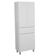 Пенал для ванної кімнати Аквародос Акцент підлоговий 60х35,5х175 см з кошиком ДСП/МДФ білий АР000000834