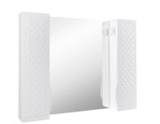 Зеркальный шкафчик Аквародос Родорс 100х80 см ДСП/МДФ белый АР000001173