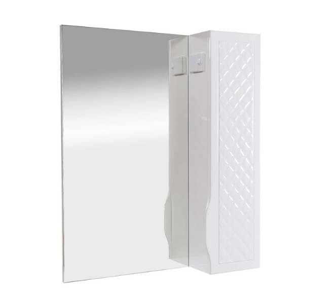 Зеркальный шкафчик Аквародос Родорс 65х80 см ДСП/МДФ белый АР000001175