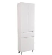 Пенал для ванної кімнати Аквародос Родорс підлоговий 60х32,5х195 см з кошиком ДСП/МДФ білий АР000001183