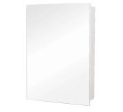 Дзеркальна шафка Аквародос Квадро 60х75 см ДСП/скло білий АР000015290