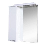 Дзеркальна шафка Аквародос Квадро 60х74 см з підсвічуванням ДСП/скло білий АР000001073