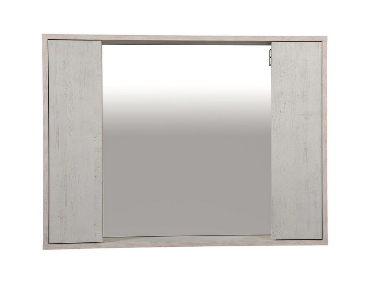 Зеркальный шкафчик Аквародос Шельф 100х75 см ДСП/МДФ нордленд АР000082698