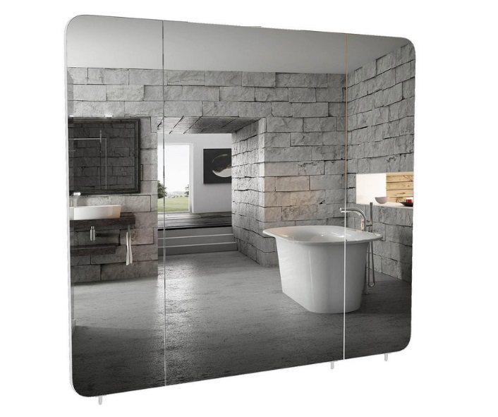 Зеркальный шкафчик Аквародос Рома 85х75 см ДСП/стекло белый АР000001188