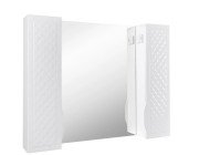 Зеркальный шкафчик Аквародос Родорс 100х80 см ДСП/МДФ белый АР000001173
