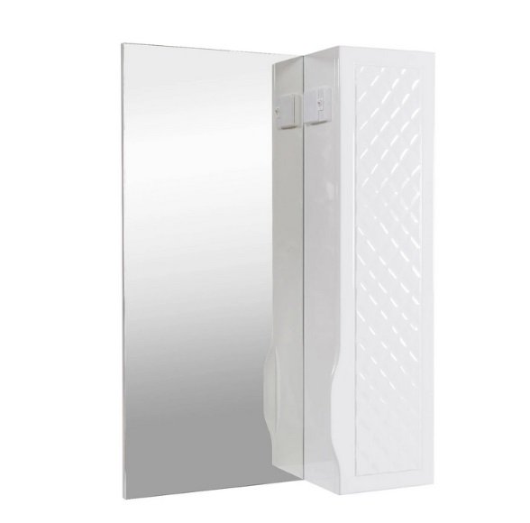 Зеркальный шкафчик Аквародос Родорс 55х80 см ДСП/МДФ белый АР000001174