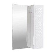 Дзеркальна шафка Аквародос Родорс 55х80 см ДСП/МДФ білий АР000001174