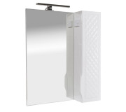 Зеркальный шкафчик Аквародос Родорс 55х80 см c подсветкой ДСП/МДФ белый АР000040355