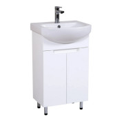 Тумба Аквародос Квадро 50 см с раковиной Руна ДСП/МДФ белый АР000040315